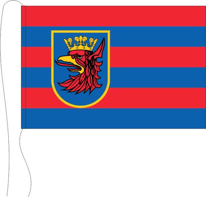 Stettin (Polen) - Tischflagge 25 x 15 cm