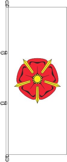 Lippische Rose - Hochformatflagge
