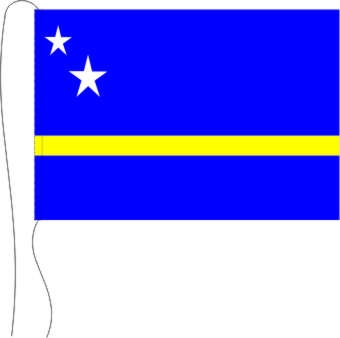 Curacao - Tischflagge 25 x 15 cm
