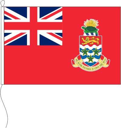 Cayman Inseln (rotgrundig) Handelsflagge - Querformatflagge
