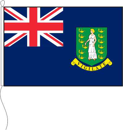 Jungferninseln (britisch), blaugrundig - Querformatflagge