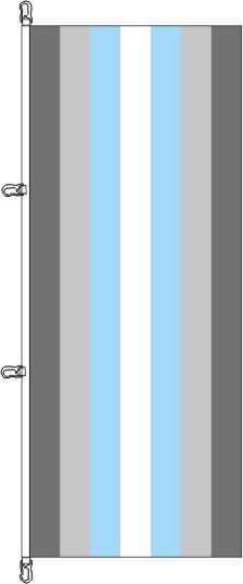 Demiboy Pride - Hochformatflagge