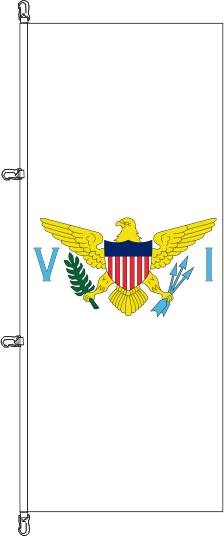 Jungferninseln (USA) - Hochformatflagge