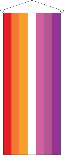 Lesbische Pride - Bannerfahne