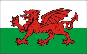Wales - Querformatflagge