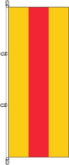 Baden ohne Wappen - Hochformatflagge