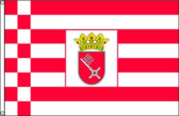 Bremen mit Schlüsselwappen - preiswerte Alternative: 150 x 90 cm