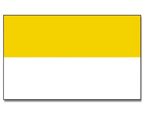 Kirchen Flagge gelb/weiß - preiswerte Alternative: 150 x 90 cm