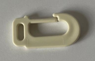 Haken J (Kunststoff, weiß)