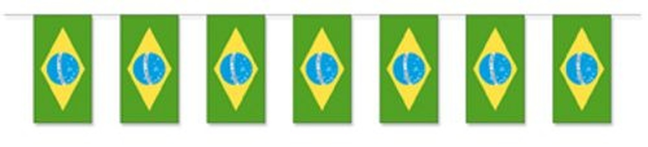 Fahnenkette Brasilien - VE 10 Stück - WI