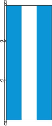 Argentinien ohne Wappen - Hochformatflagge