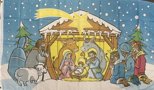 Weihnachten Heilige Drei Könige - preiswerte Alternative: 150 x 90 cm