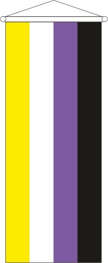 Nonbinary Pride - Bannerfahne
