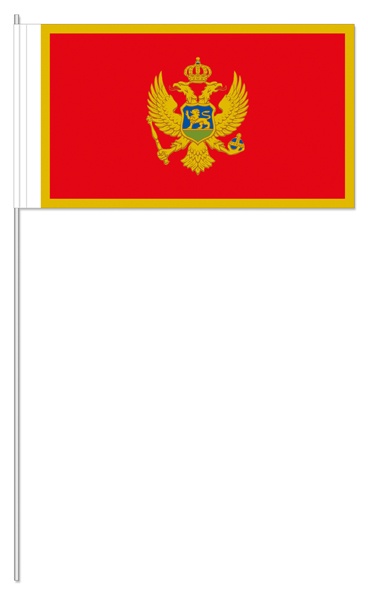Montenegro (1 VE = 50 Stück) - Papierfahnen