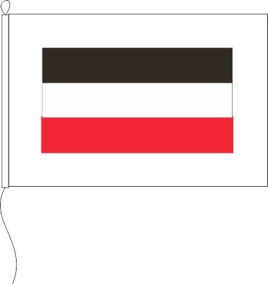 Lotsenflagge schwarz/weiß/rot - Querformatflagge