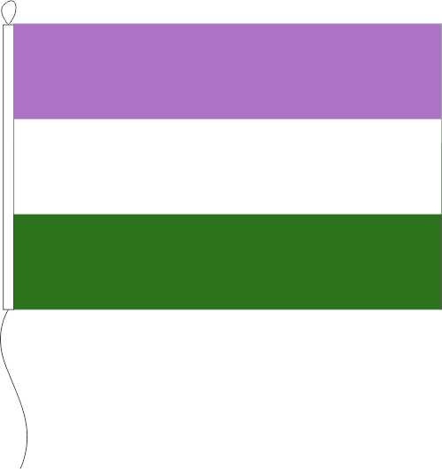 Genderqueer - Querformatflagge