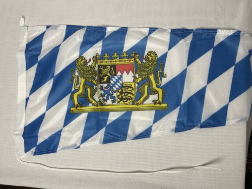 Bayern Raute mit Wappen und Löwen - Langwimpel