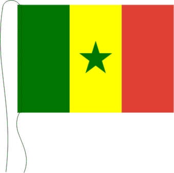 Senegal - Tischflagge 25 x 15 cm