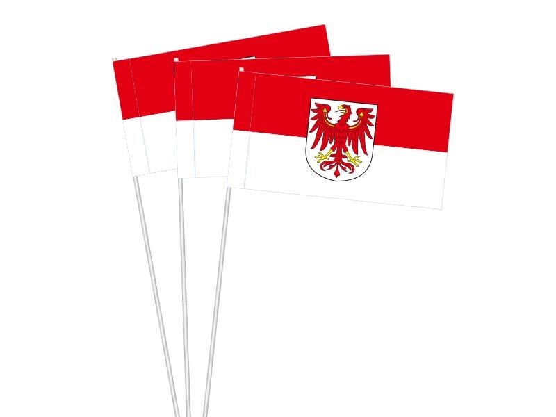 Brandenburg mit Wappen (1 VE = 50 Stück) - Papierfahnen