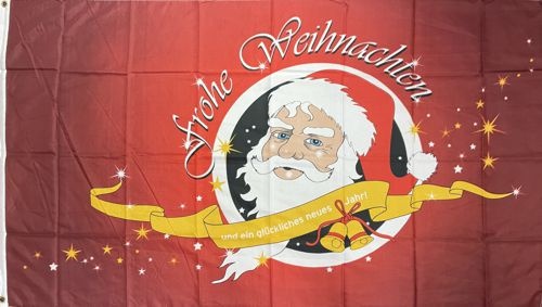 Weihnachten Kopf mit Banner - preiswerte Alternative: 150 x 90 cm