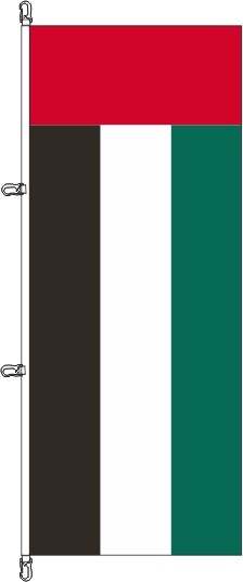 Vereinigte Arabische Emirate - Hochformatflagge