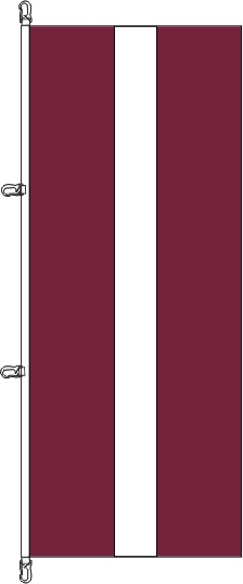 Lettland - Hochformatflagge