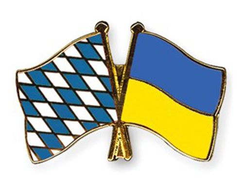 Bayern - Ukraine Anstecknadel