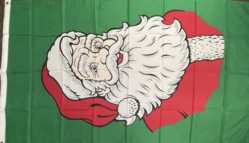 Weihnachten Kopf (Hängefahne) - preiswerte Alternative: 150 x 90 cm