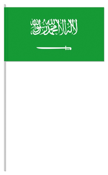 Saudi Arabien (1 VE = 50 Stück) - Papierfahnen