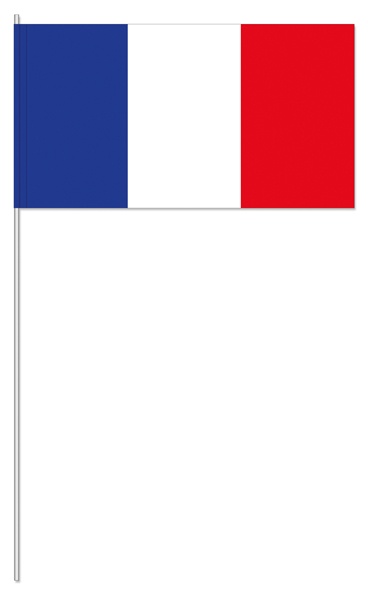 Frankreich (1 VE = 50 Stück) - Papierfahnen
