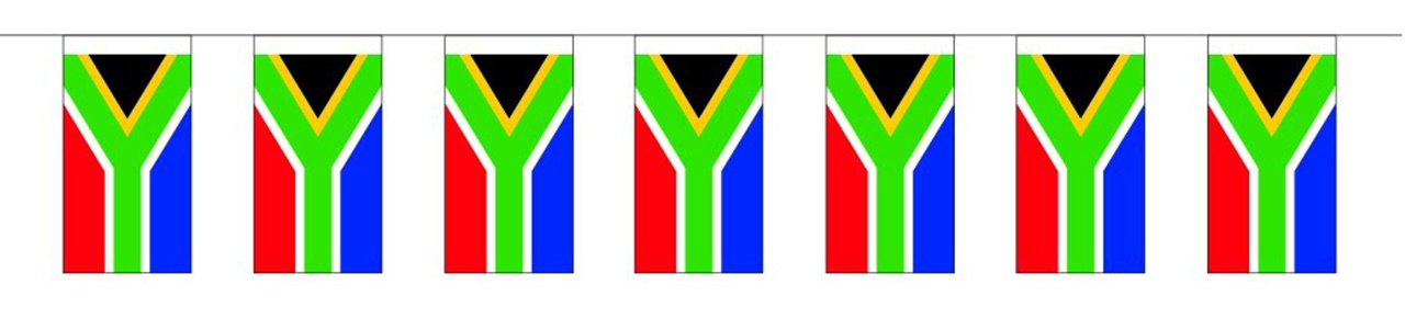 Fahnenkette Südafrika - 450 cm lang - WI