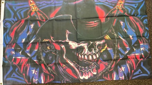 Totenkopf Cowboy - preiswerte Alternative: 150 x 90 cm