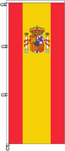 Spanien mit Wappen - Auslegerflagge