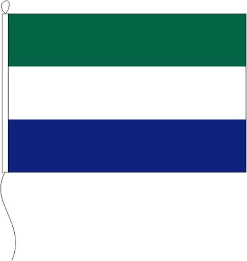 Sierra Leone - mit Zwischennaht - Querformatflagge