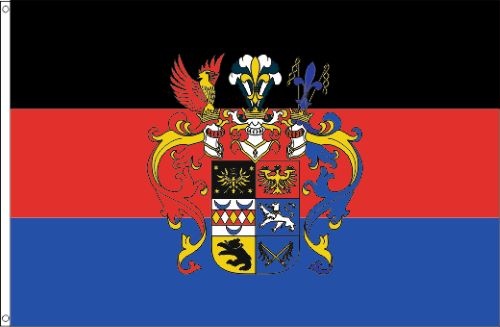 Ostfriesland mit Prachtwappen - preiswerte Alternative: 150 x 90 cm