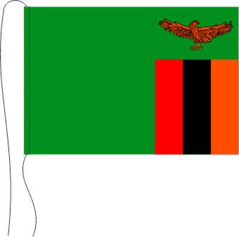Sambia - Tischflagge 25 x 15 cm