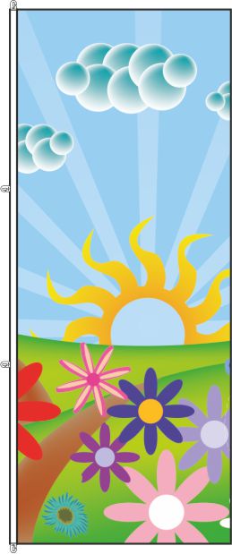 Sommer 3 - Hochformatflagge