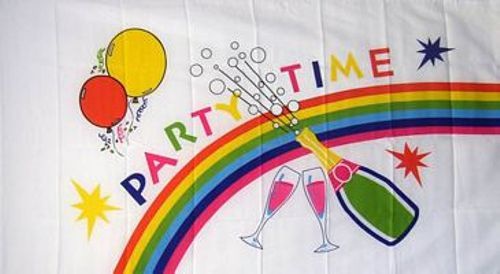 PartyTime Regenbogen - preiswerte Alternative: 150 x 90 cm