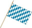 Bayern Raute ohne Wappen - Stockfahnen (1 VE = 10 Stück) - Stockfahne
