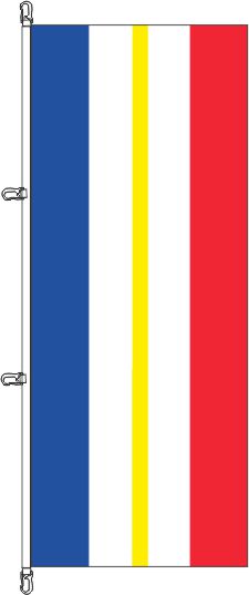 Mecklenburg-Vorpommern ohne Wappen - Hochformatflagge