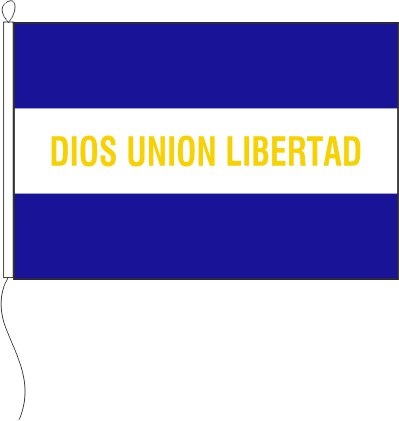 El Salvador mit Text Handelsflagge - Querformatflagge