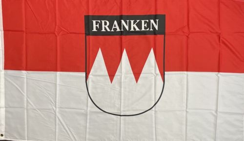 Franken mit Schriftzug - preiswerte Alternative: 150 x 90 cm