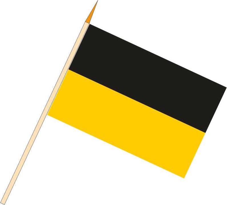 Baden-Württemberg ohne Wappen - Stockfahnen (1 VE = 10 Stück) - Stockfahne