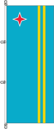 Aruba - Hochformatflagge