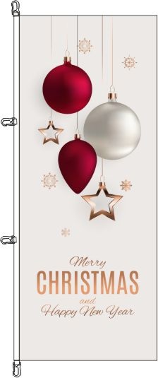 Frohe Weihnachten (10) - Hochformatflagge