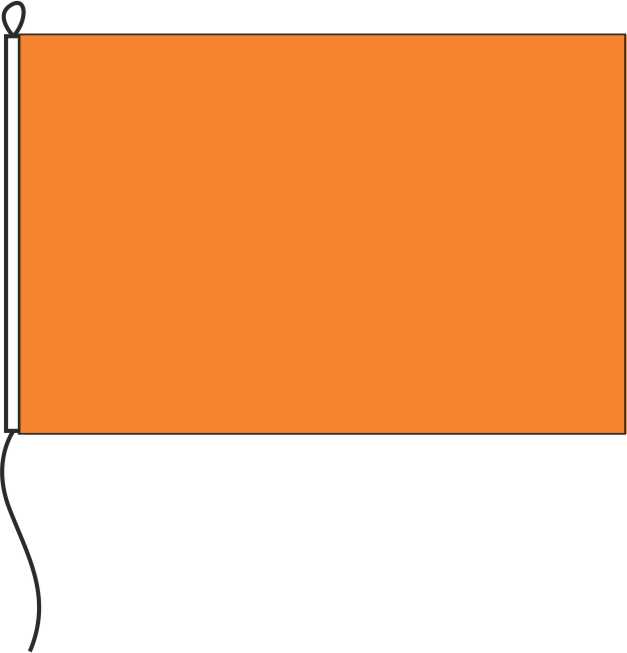 Farbe orange - Querformatflagge