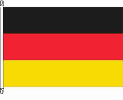 Deutschland - mit 2 Haken, Schnäppchen - Querformatflagge