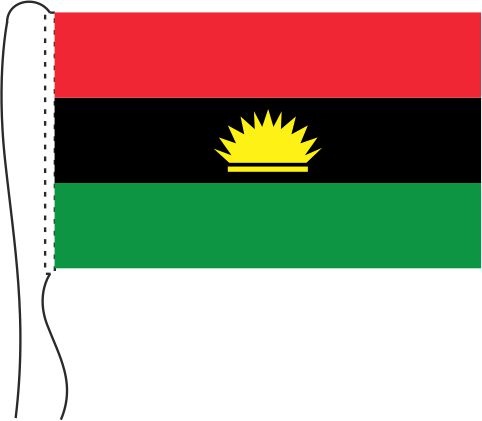 Biafra - Tischflagge 25 x 15 cm