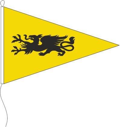 Rostock Gösch Greif - Querformatflagge