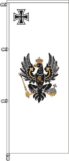 Preußen (weiß mit Adler) - Auslegerflagge